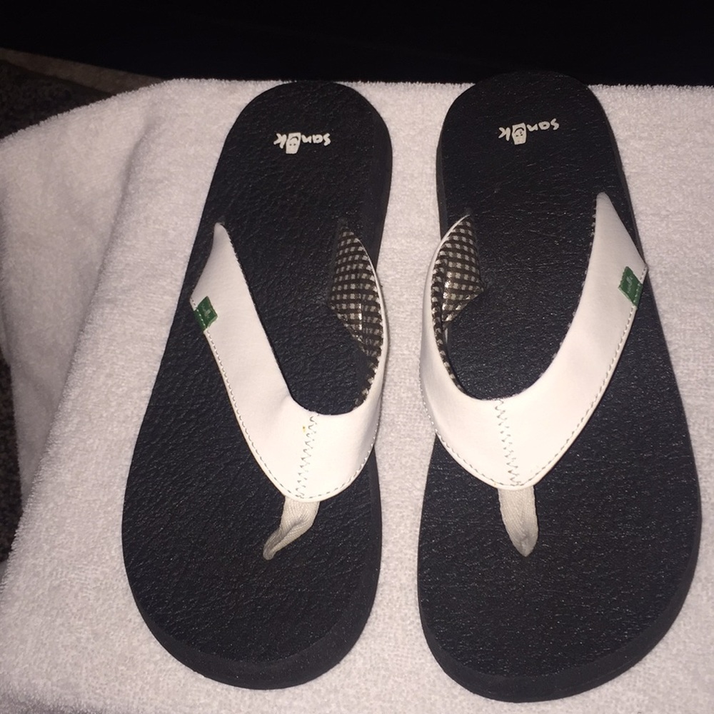 White sandals